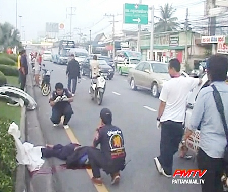 Unbelievably there were no witnesses to this tragic incident.